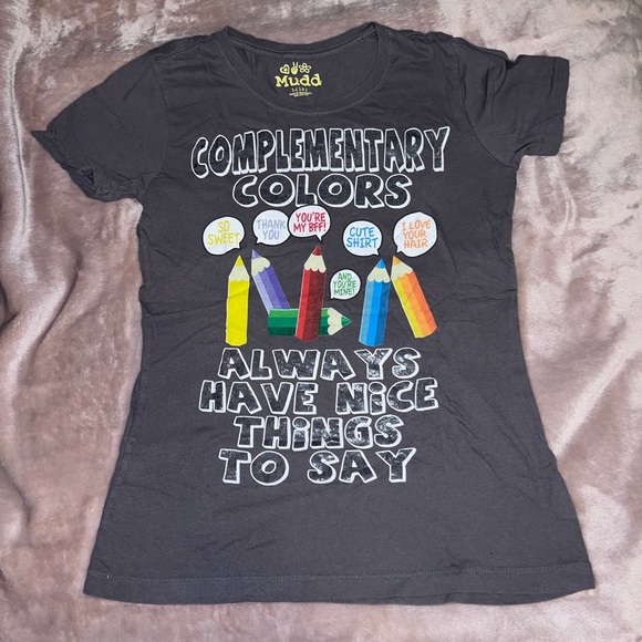 Girls Mudd graphic tee, size kids large (14), graphic design - Picture 1 of 1